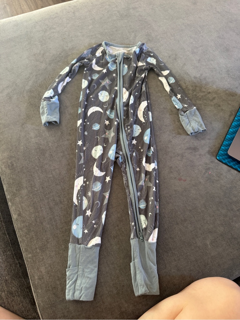 Little Sleepies Blue To the Moon Zippy 6-12